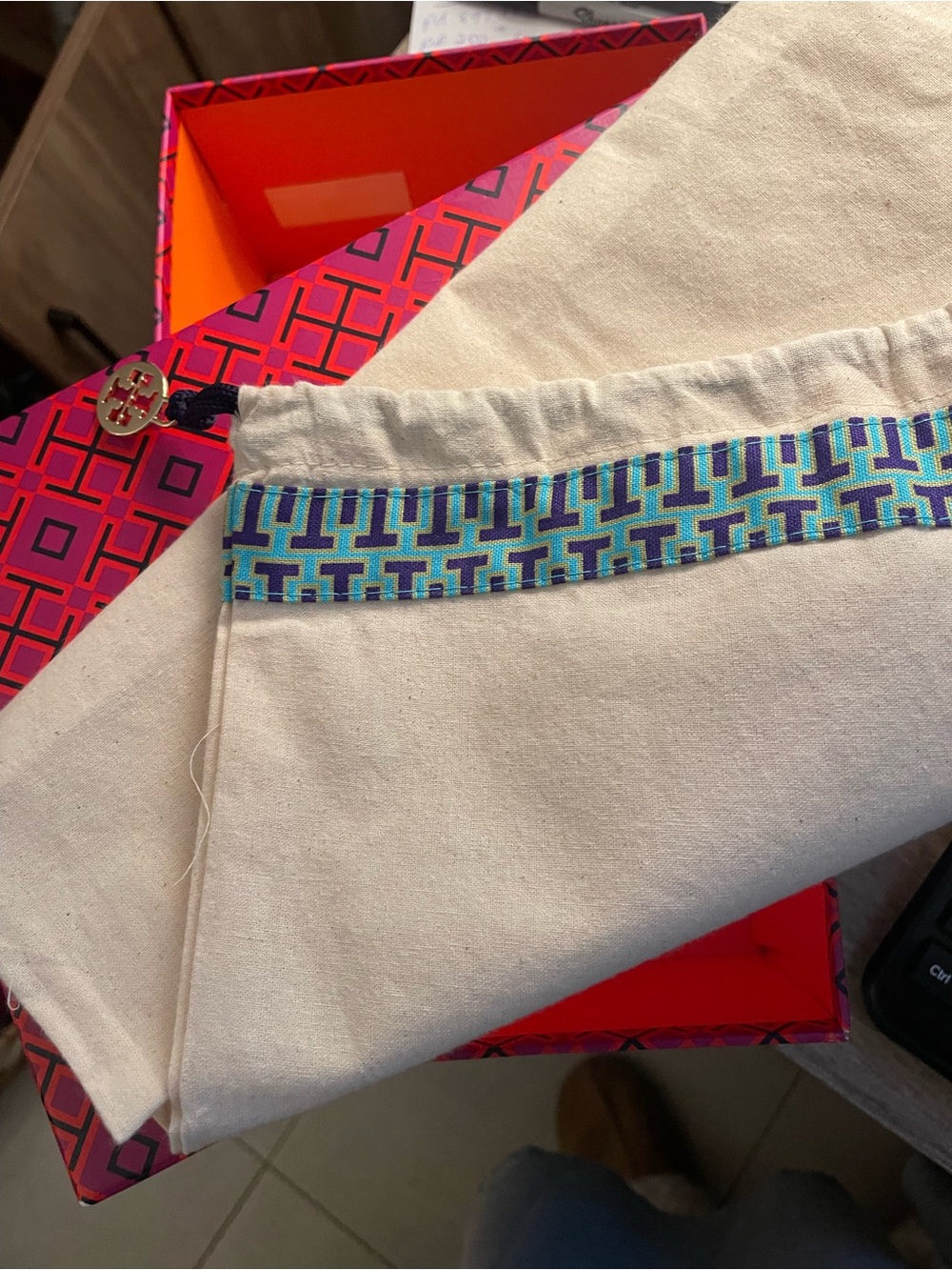 Tory Burch Dust Bag & Free Shoe Box
